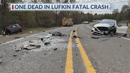 1 dead after 2-vehicle crash on College Drive in Lufkin
