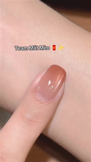 Mẫu nail mắt mèo xinh cho Tết 2026