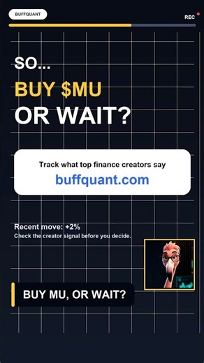$MU Stock Analysis — What Top Creators Are Saying | BuffQuant #Shorts