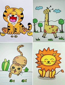 244K views · 1K reactions | Learn to Make Cute Animal in Easy Steps | Simple Drawings | Facebook