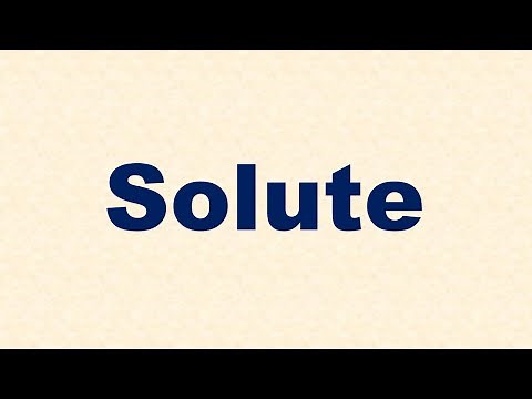 Solute Definition and Example