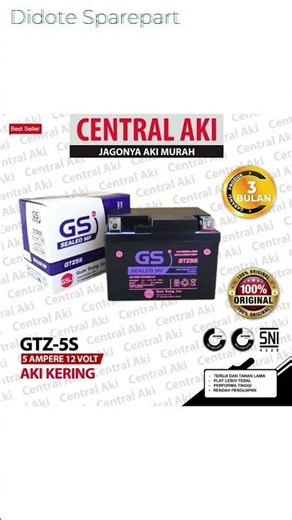 Aki Motor GTZ5S MF Aki Kering Motor Honda #akimotor#akimotorhonda#akimotorterbaik