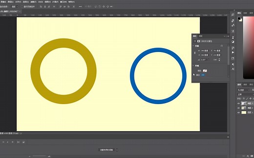 Photoshop如何画一个圆环形状