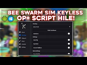 BEE SWARM SIMULATOR OP SCRIPT GUI (Keyless) | Auto Farm, Auto Dig, PvP, Teleport | Pc & Mobile 2026