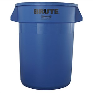 Rubbermaid 32 Gallon Brute Container Without Lid