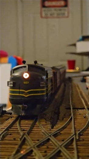 Calming model railroad sounds