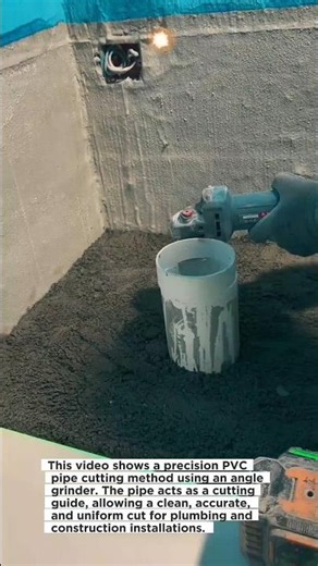 Perfect PVC Pipe Cutting Hack! Clean & Accurate Every Time #construction #plumbing #tools