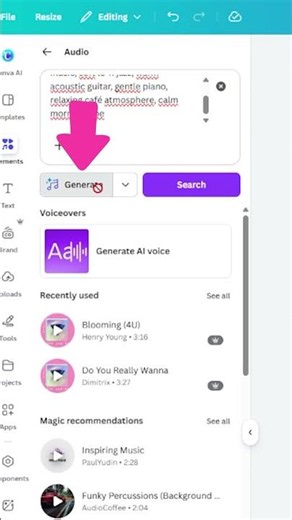 🎵 Canva AI makes music now