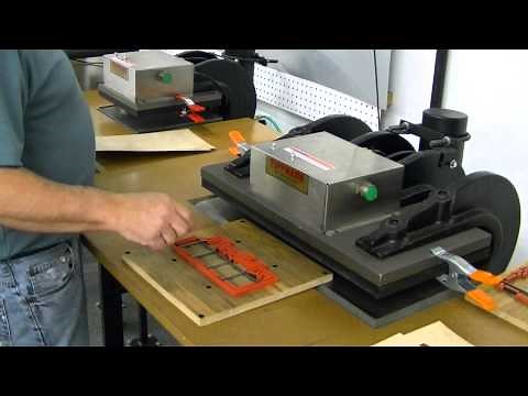 Tippmann Clicker die cutting press cutting and creasing heavy paper