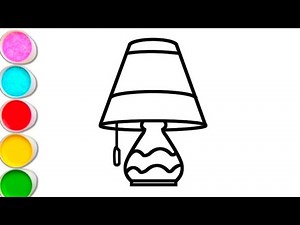 Lamp Drawing | how to draw a lamp drawing | step by step lamp drawing for beginners | #lampdrawing