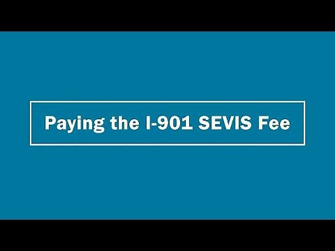 Sevis Fee Payment process