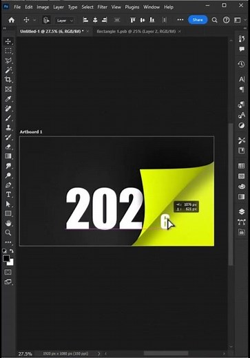 Happy New Year Poster Design | Quick Photoshop Tutorial