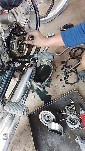 hero Splender clutch plate repair 😃#automobile