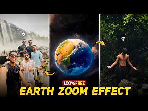 How To Make EARTH ZOOM Video FREE 🔥 | Earth Zoom Video Editing