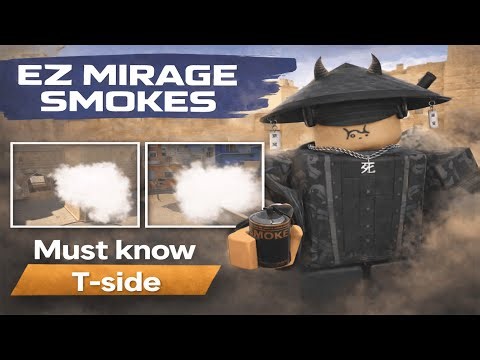 BloxStrike Mirage - All T-Site Smokes You NEED To Know!