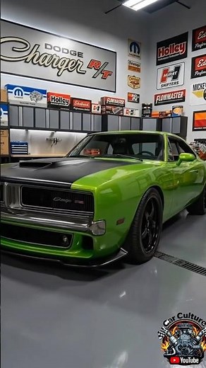 Mean Green Custom Dodge Charger R/T! 🟢🔥 #MuscleCar