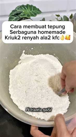 How to make homemade all-purpose flour #tips #tipsdantrik #tepungserbaguna #tepungpremix #fyp | Triaselva Syaiful