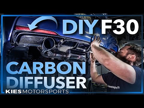 How to Install a DRY CARBON BMW F30 Rear Diffuser (and it looks AMAZING)
