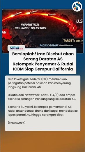 IRAN ANCANG-ANCANG Serang Daratan AS, Kelompok Penyamar & Rudal ICBM Siap Gempur California