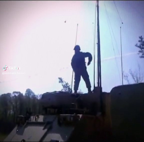 Man Dancing with Rockets Behind Military Edits Dance