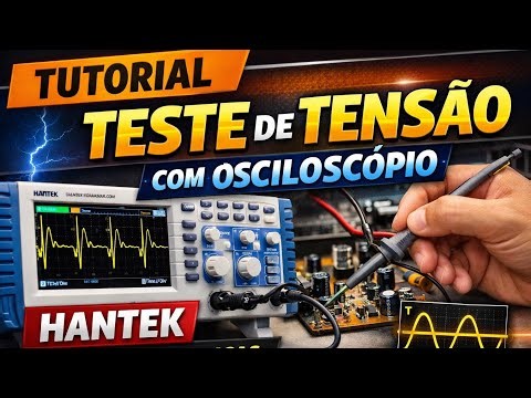HANTEK TUTORIAL BÁSICO 1 TESTE DE TENSÃO
