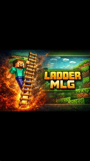 Insane Ladder Clutch in Minecraft 😱 #shorts