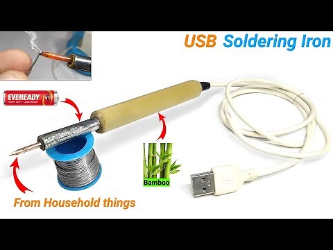 How to make a Soldering iron at home || USB Soldering iron || SKR Electronics Lab