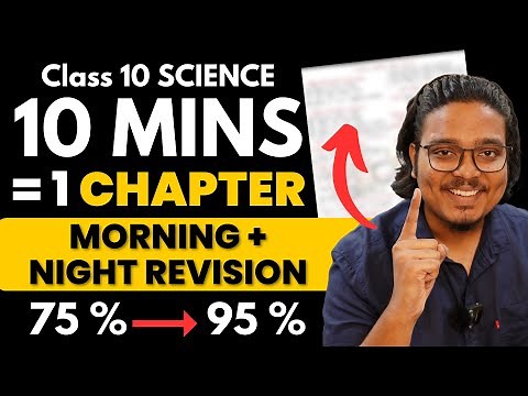 SCIENCE Every Chapter in 10 MINUTES with these Notes | Morning Revision for Class 10 Science Boards