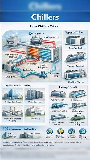 How Chiller Work #hvacsystem