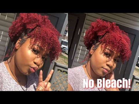 Watch Me Dye My Hair Red In Quarantine | Kiss Tintation Red Velvet