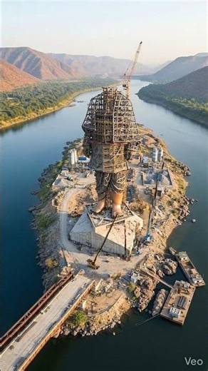 World's Tallest Statue Built From Scratch — Statue of Unity Full Construction Timelapse AI Cinematic