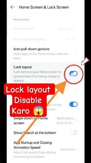 How To Turn Off Lock Layout On Android | Lock Layout Disable 2026 #shorts #youtubeshorts #mobile