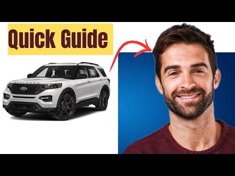 How to Fix Tire Pressure Sensor Fault Ford Explorer Updated