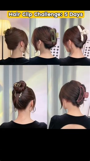 5 different hairstyles tutorial with one clutcher only 🎀🥹🥹
