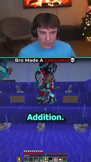 DRDONUT USES MINECRAFT CALCULATOR #shorts #minecraft #drdonut