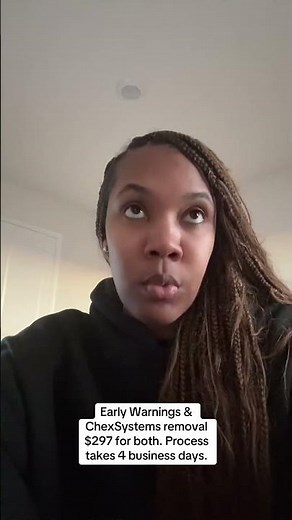 Only 10 spots left! Early Warning & ChexSystems removal with 4 business day processing. #ews #chex