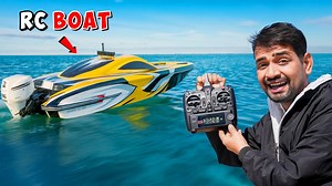 Fastest RC Boat Unboxing - Pure Speed on Water 🚤 💨 . . disclaimer - do not try this at your home school or anywhere all this is done under experts supervision | Mr. Indian Hacker