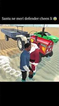 Santa ne meri defender cheen li 😰 | indian Theft Auto | #asx9gaming #viralshorts #santa #defender