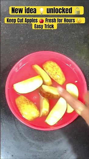 No Brown Apple 🍎 idea💡 #trythisidea#kitchenhack#lifehacks#kitchentips#relatable#