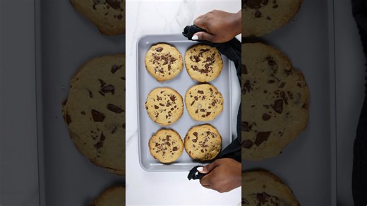 Watch me bake giant chocolate chip cookies!