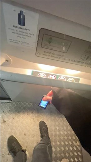 Lift at Halfords in Cambridge