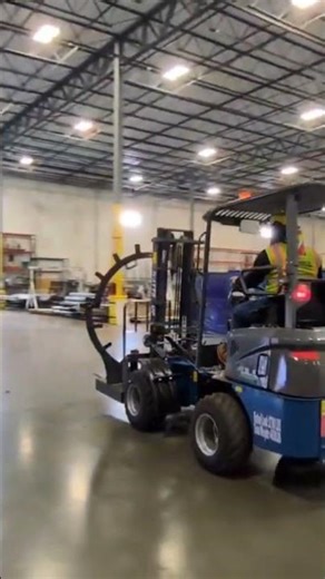 jls all electric all terrain forklift.