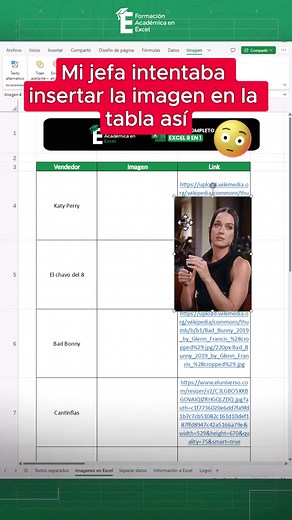 Hack para insertar imágenes masivas en Excel. 😏🔥 #exceltips #exceltutorial #excel