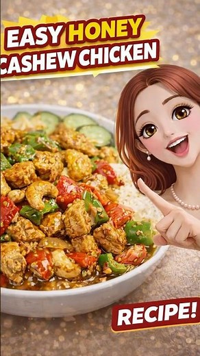 Easy Spicy Honey Cashew Chicken in 15 Minutes #spicy #stirfry