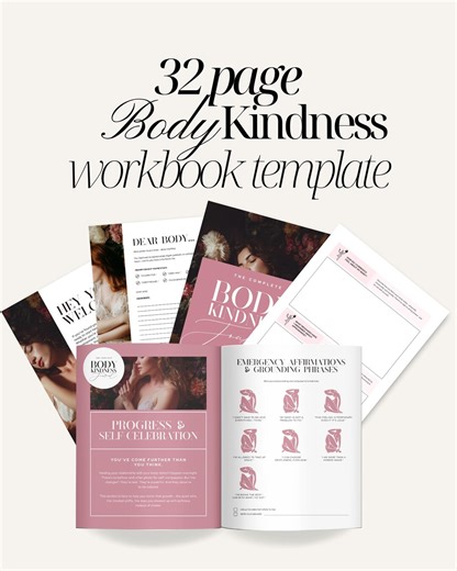 Body Image Workbook – 32-page Canva Template for Healing, Self-compassion & Body Positivity - Etsy