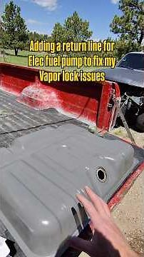 Going from mechanical to electric fuel pump and adding a return line to my fuel tank #dentside