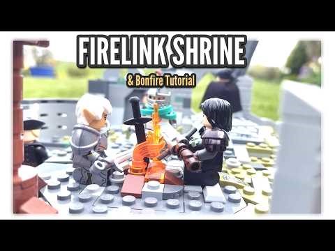 LEGO DARK SOULS Firelink Shrine MOC! (+ Bonfire Tutorial)