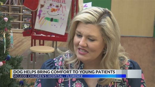McLeod Health welcomes dog 'Sugar' to children's hospital facility