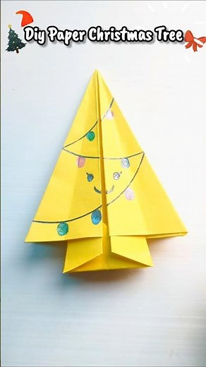 DIY Paper Christmas Tree 🎄 | Easy Origami Christmas Decor (No Glue, No Scissors)