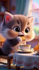 Cute Baby Cat Playing 😻 | Funny Cat Cartoon Animation for Kids.